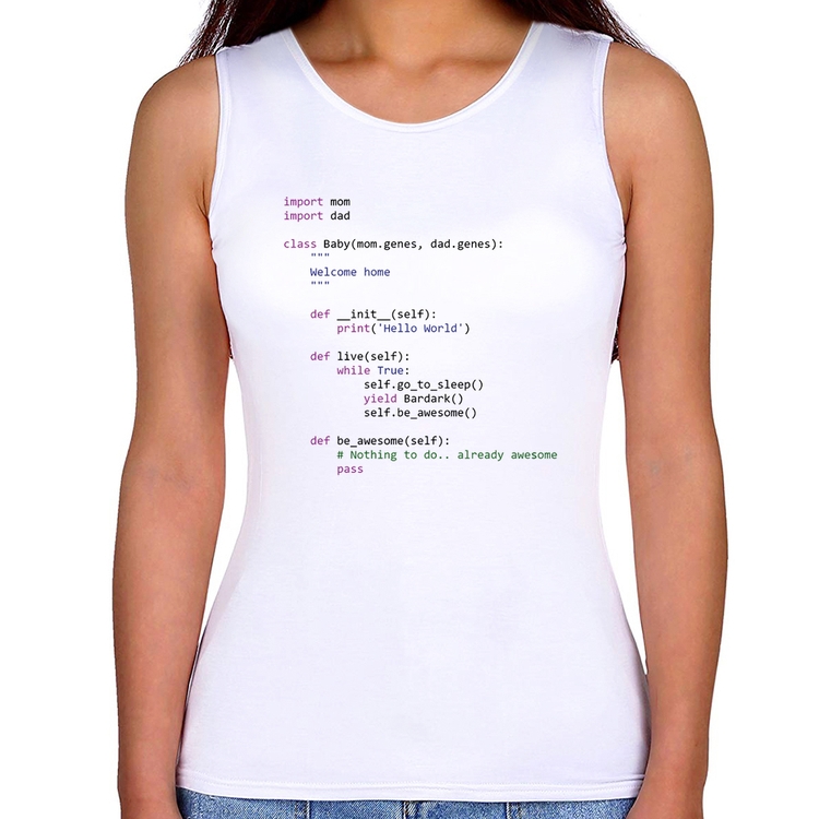 Regata Feminina Baby Python Code