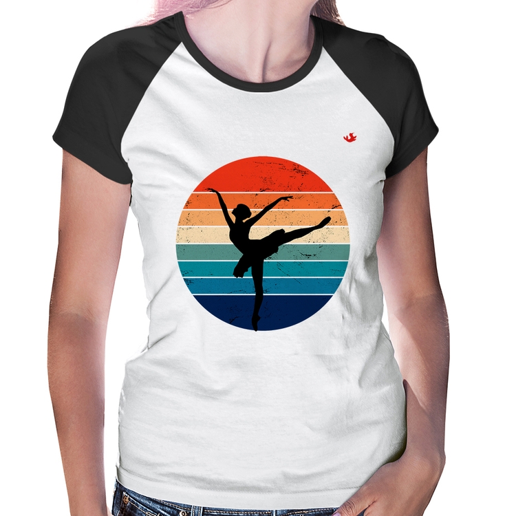 Baby Look Raglan Ballet Vintage Sunset
