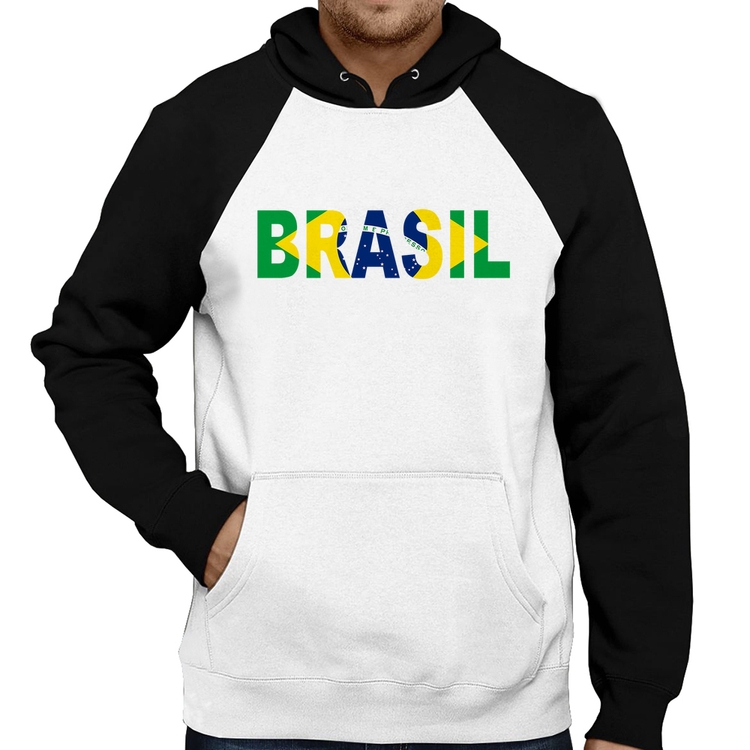 Moletom Bandeira Brasil Letras