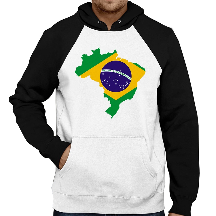Moletom Bandeira Brasil Mapa