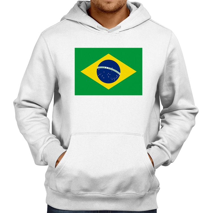 Moletom Bandeira Brasil - Branco
