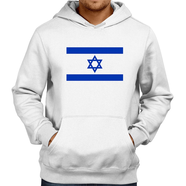Moletom Bandeira Israel - Branco