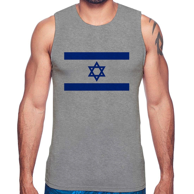 Regata Bandeira Israel - Cinza