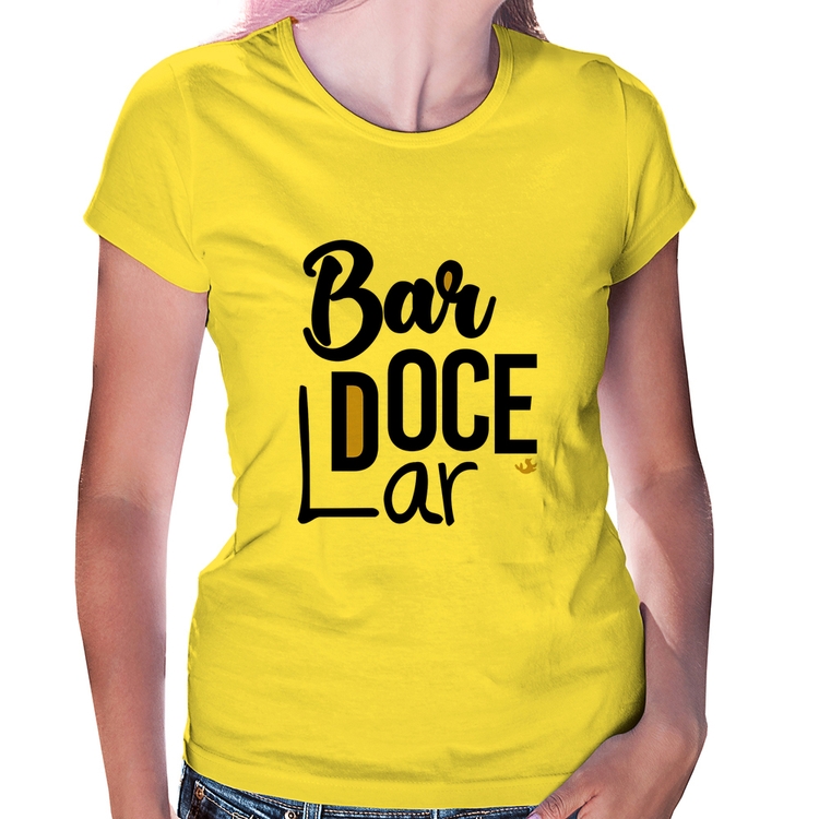 Baby Look Bar doce lar - Amarela