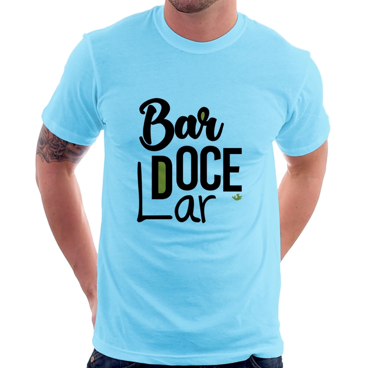 Camiseta Bar doce lar - Azul Bebê