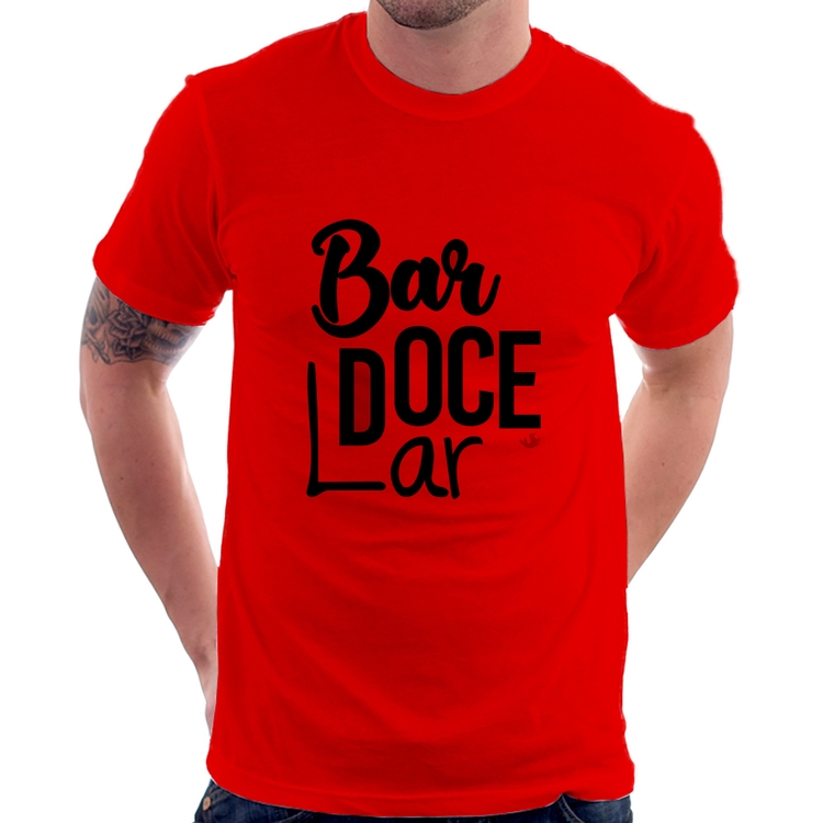 Camiseta Bar doce lar - Vermelha