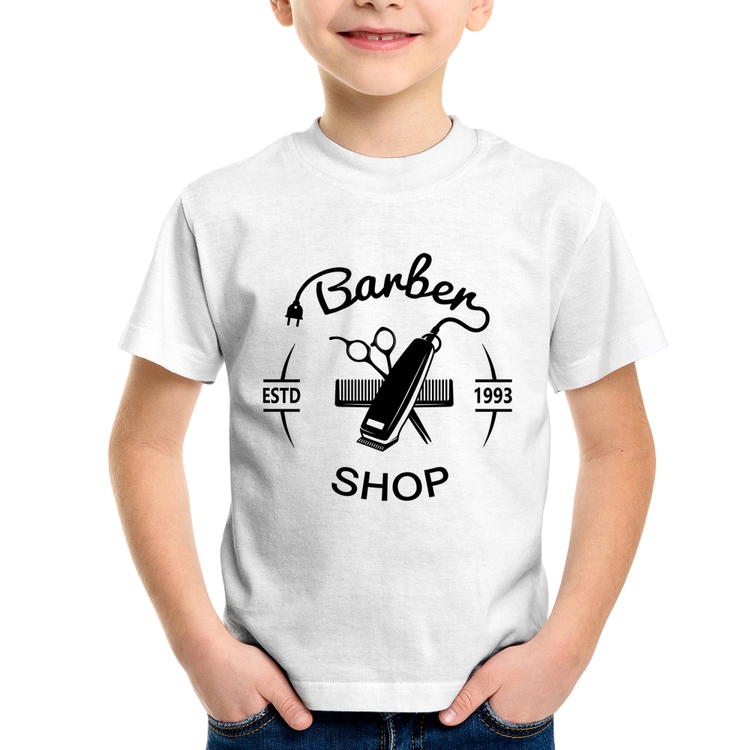 Camiseta Infantil Barber Shop