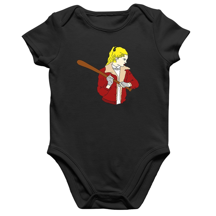 Body Bebê Algodão Baseball Girl