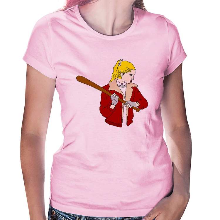 Baby Look Baseball Girl - Rosa Bebê