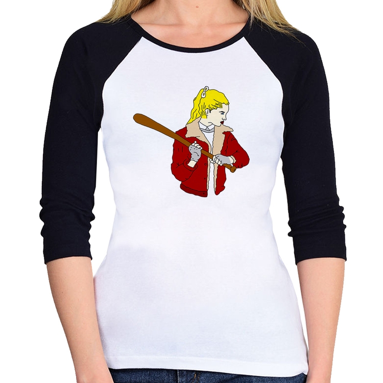 Baby Look Raglan Baseball Girl Manga 3/4