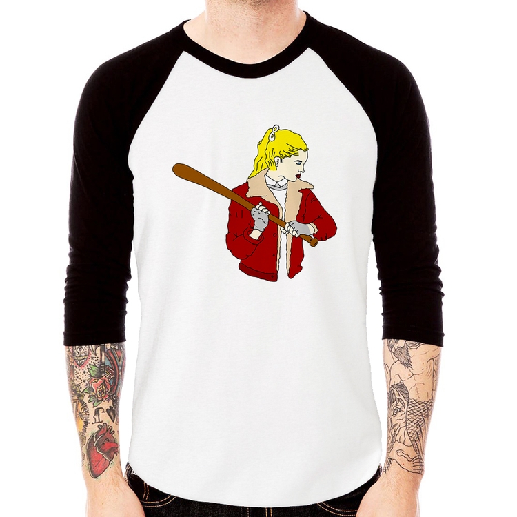 Camiseta Raglan Baseball Girl Manga 3/4