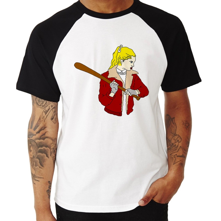 Camiseta Raglan Baseball Girl