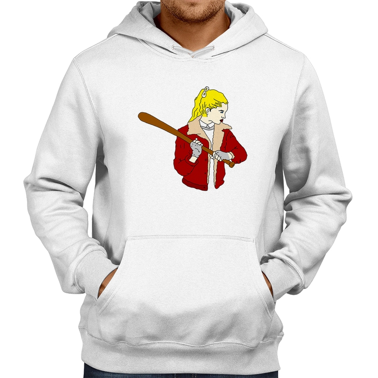 Moletom Baseball Girl - Branco