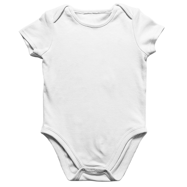 Body Bebê Algodão Básico Liso - Branco