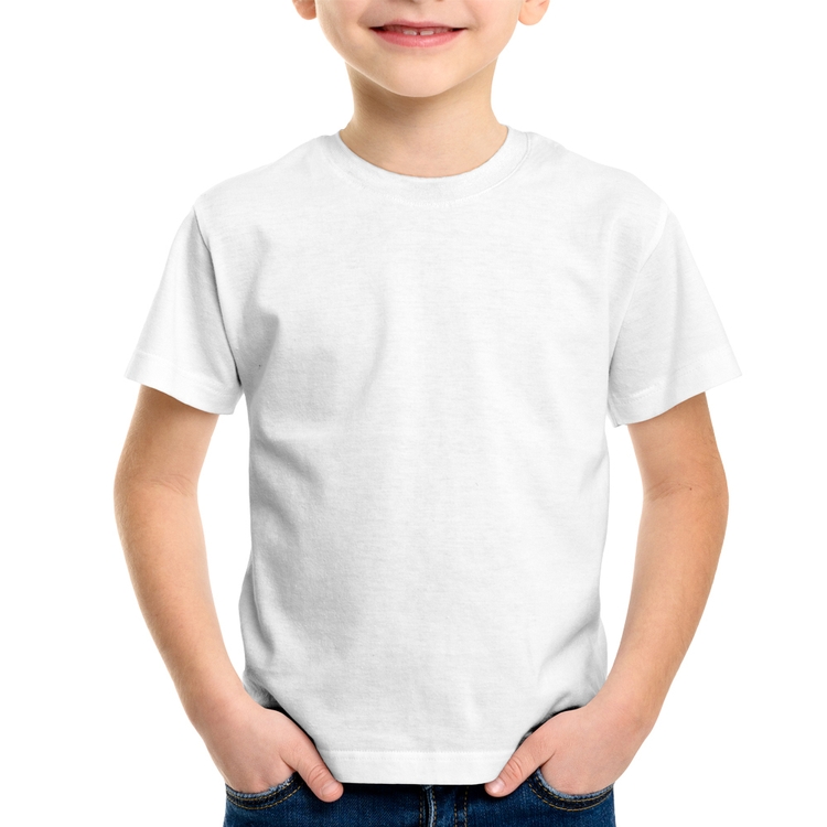 Camiseta Infantil Poliéster Básica Lisa
