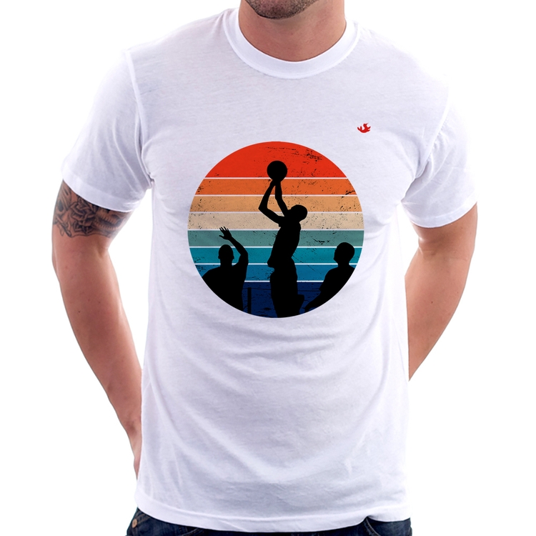 Camiseta Basquete Vintage Sunset