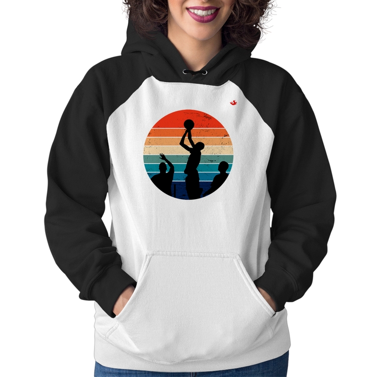 Moletom Feminino Basquete Vintage Sunset