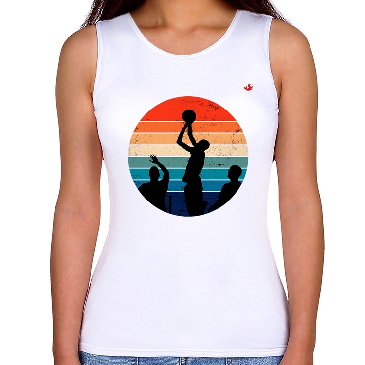 Regata Feminina Basquete Vintage Sunset