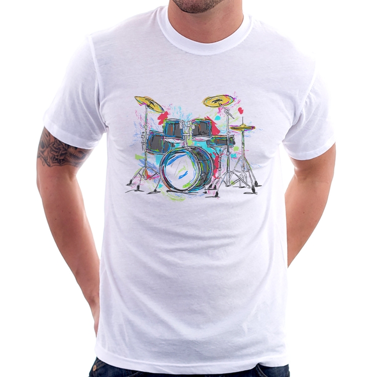 Camiseta Bateria Arte
