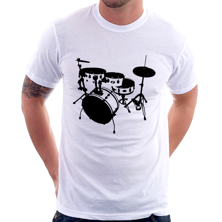 Camiseta Bateria Música Baterista