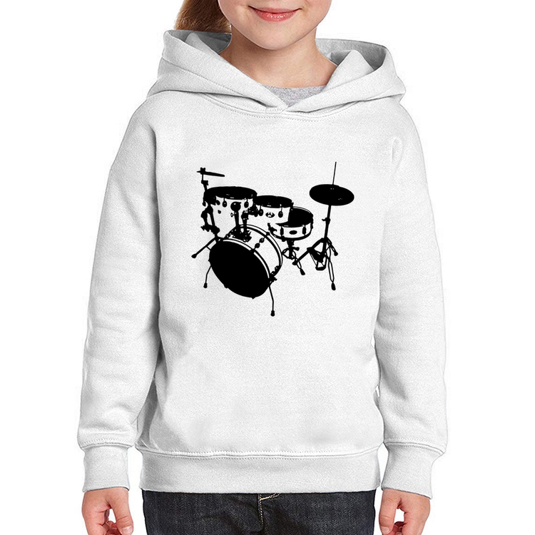 Moletom Infantil Bateria Música Baterista