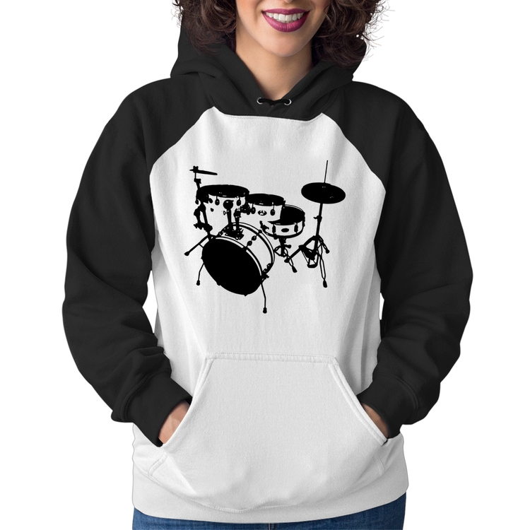 Moletom Feminino Bateria Música Baterista