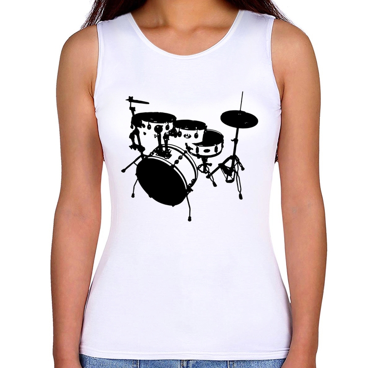 Regata Feminina Bateria Música Baterista