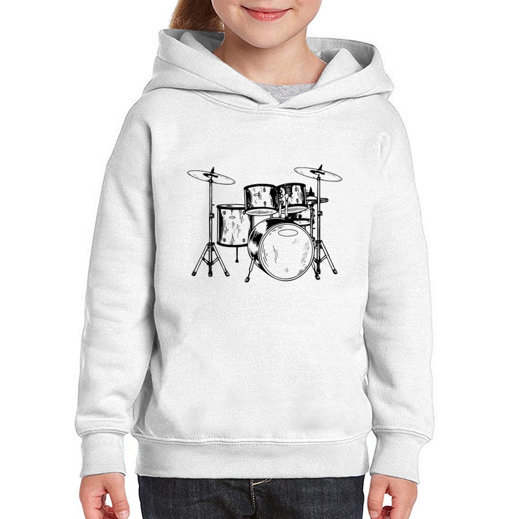 Moletom Infantil Bateria Música