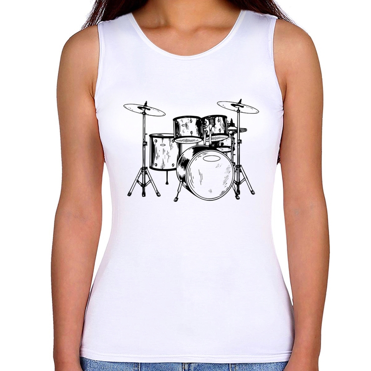 Regata Feminina Bateria Música
