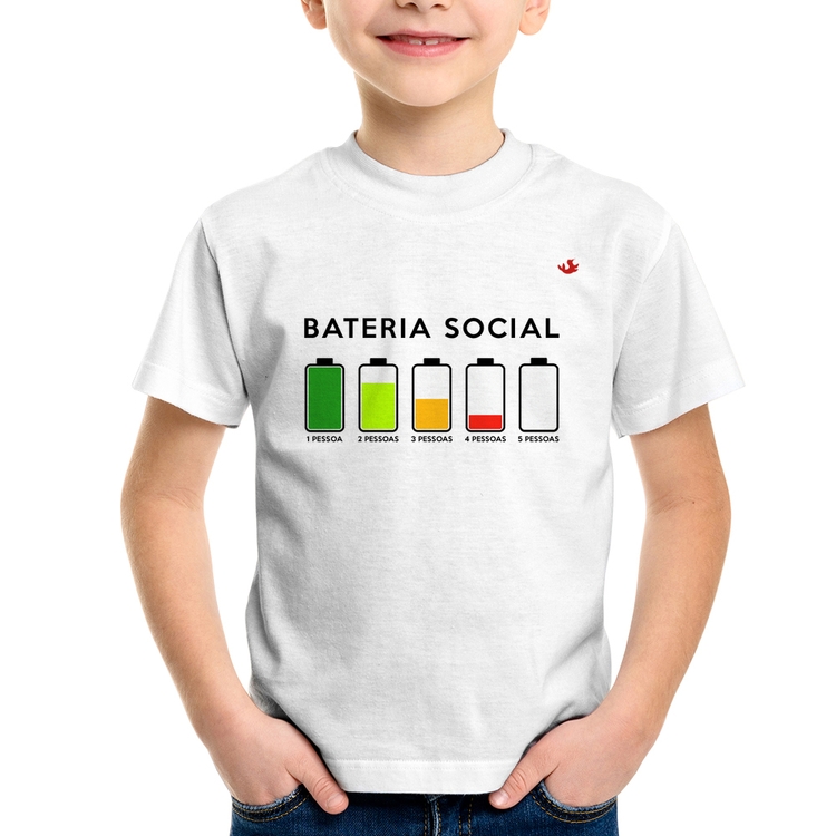 Camiseta Infantil Bateria Social