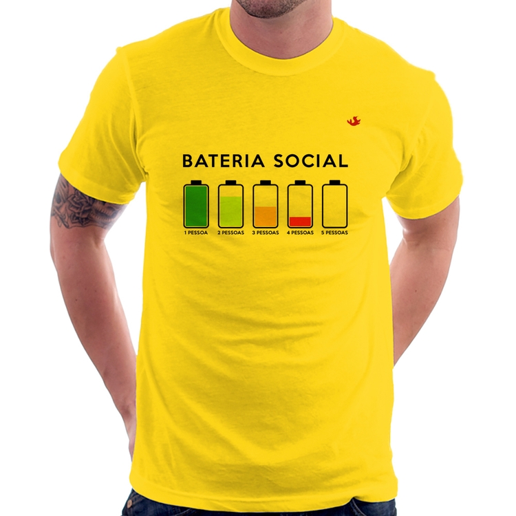 Camiseta Bateria Social - Amarela