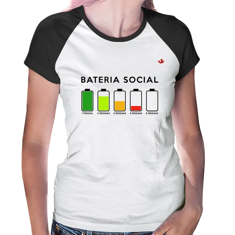 Baby Look Raglan Bateria Social