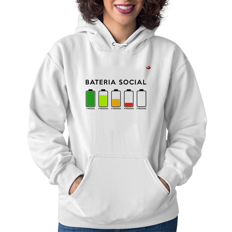 Moletom Feminino Bateria Social - Branco