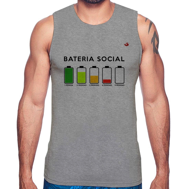 Regata Bateria Social - Cinza