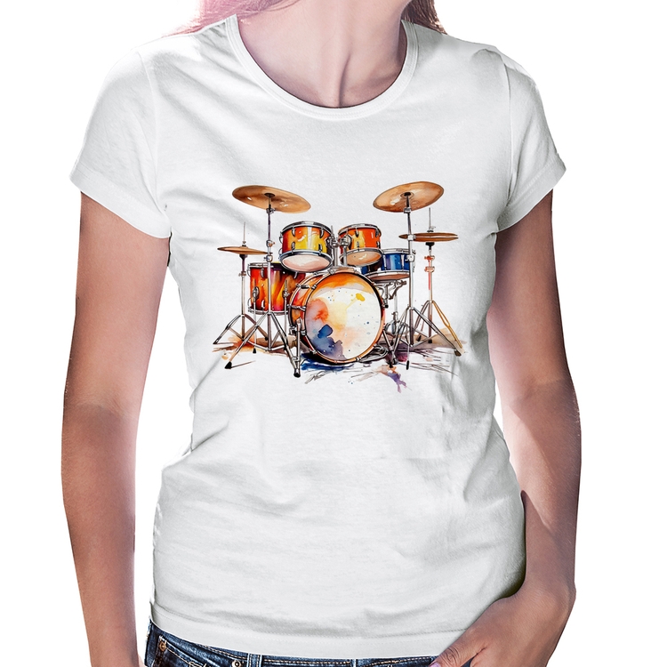 Baby Look Bateria Watercolor