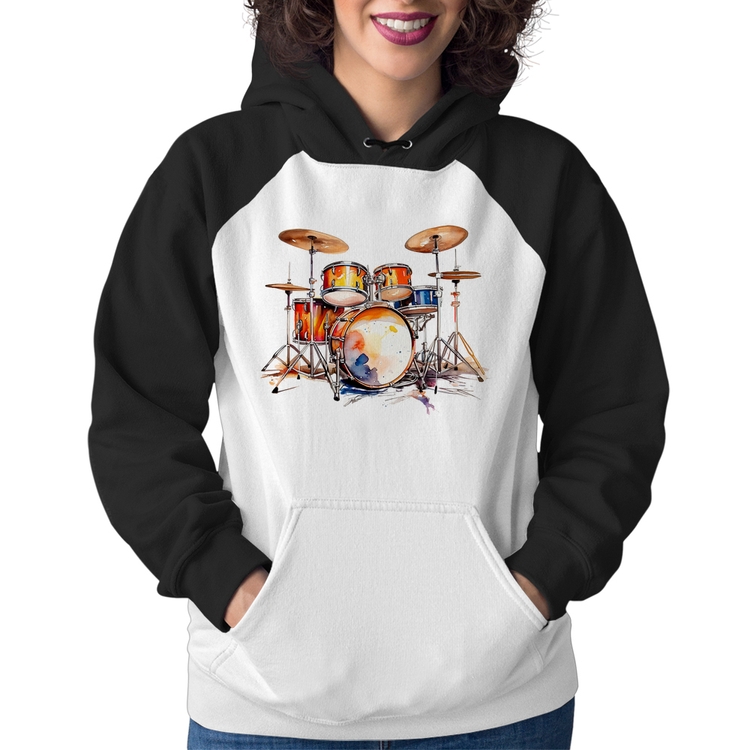 Moletom Feminino Bateria Watercolor