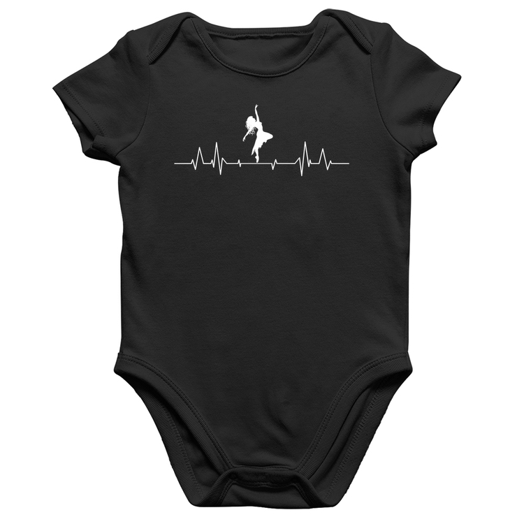 Body Bebê Algodão Batimentos Cardíacos Dança