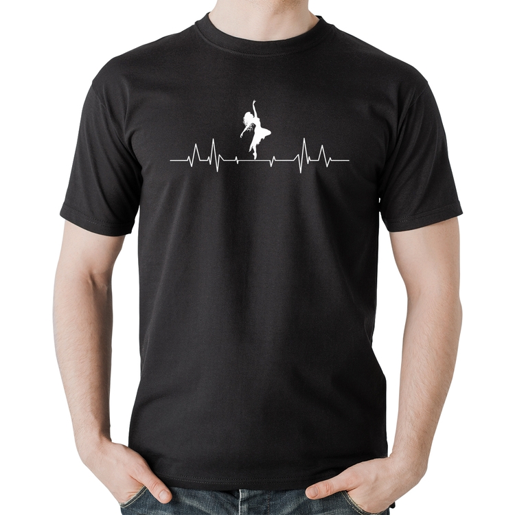 Camiseta Algodão Batimentos Cardíacos Dança