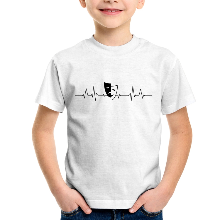Camiseta Infantil Batimentos Cardíacos Teatro