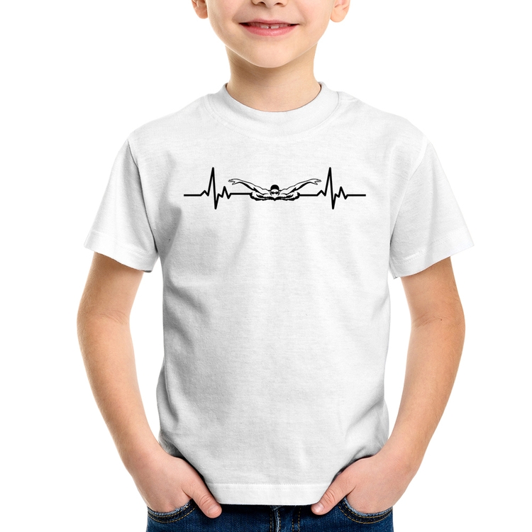 Camiseta Infantil Batimentos Natação