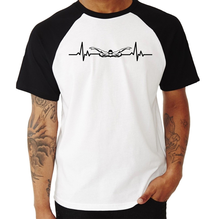 Camiseta Raglan Batimentos Natação