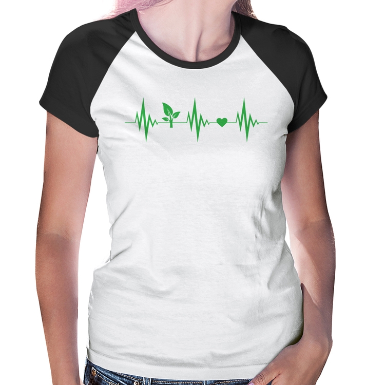 Baby Look Raglan Batimentos Vegano