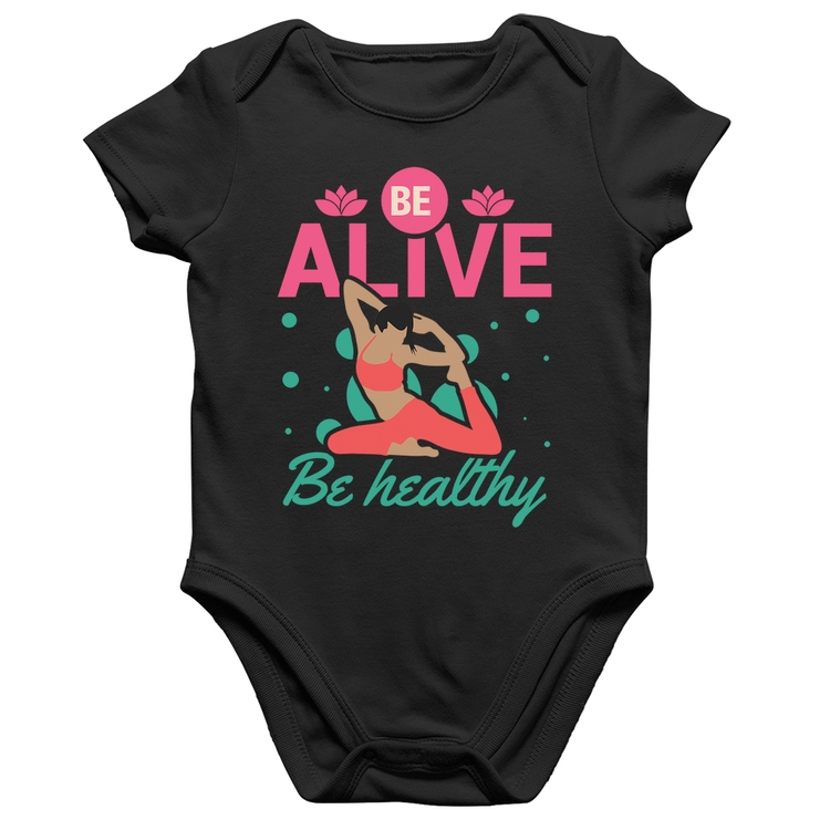 Body Bebê Algodão Be Alive Be Healthy