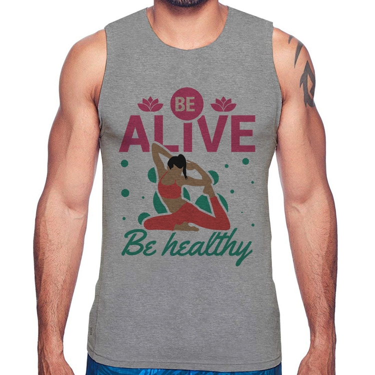 Regata Be Alive Be Healthy - Cinza