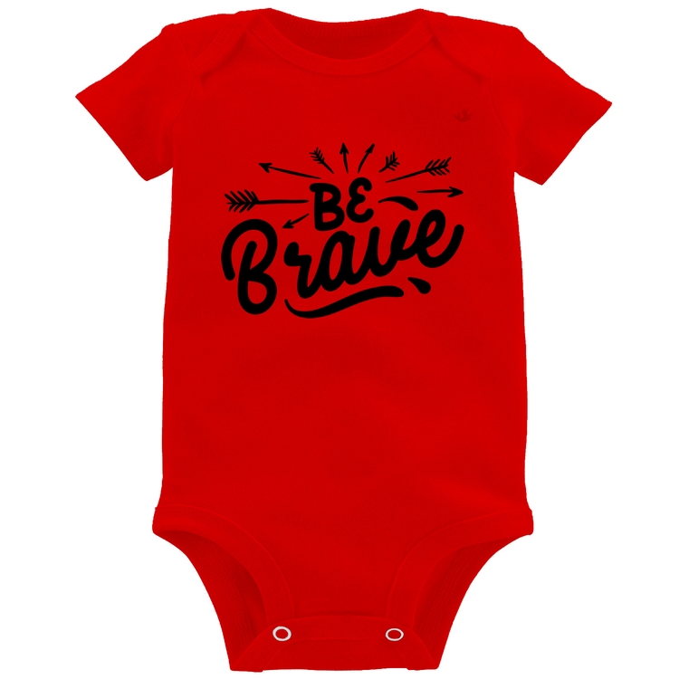 Body Bebê Be brave - Vermelho