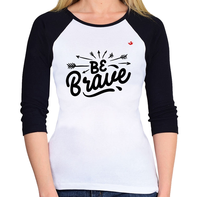 Baby Look Raglan Be brave Manga 3/4