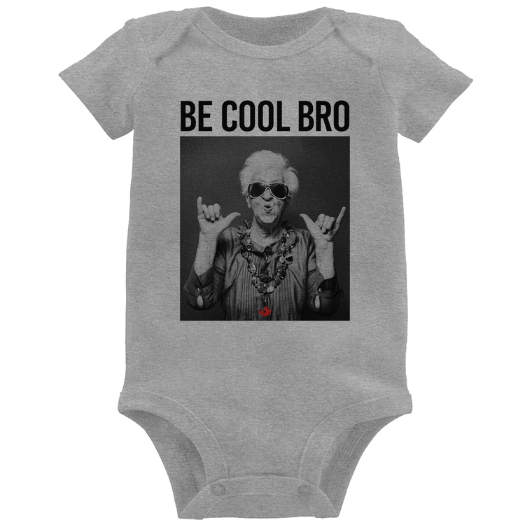 Body Bebê Be cool bro - Cinza