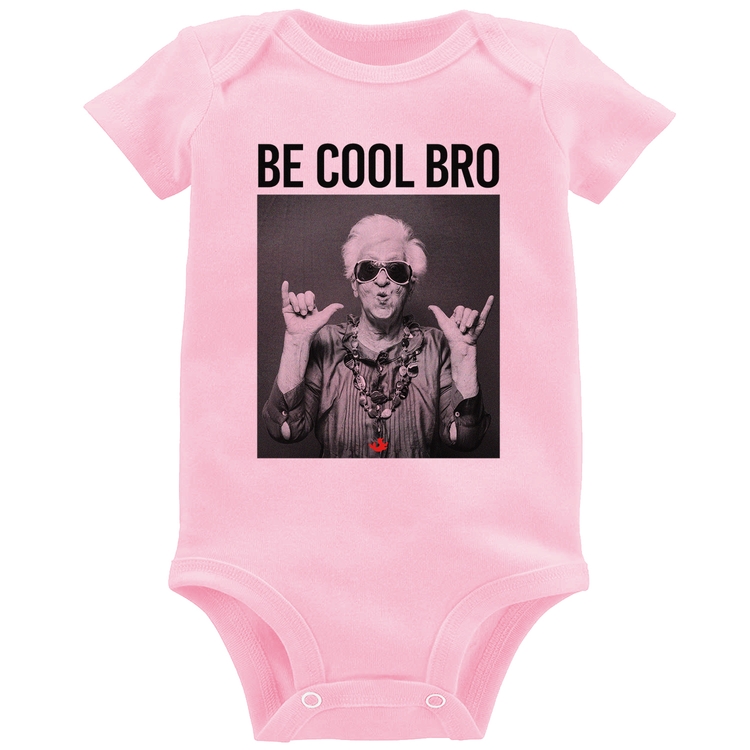 Body Bebê Be cool bro - Rosa Bebê