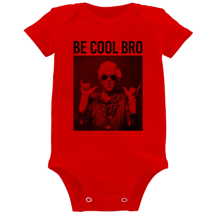 Body Bebê Be cool bro - Vermelho