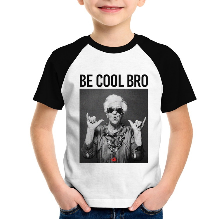 Camiseta Raglan Infantil Be cool bro